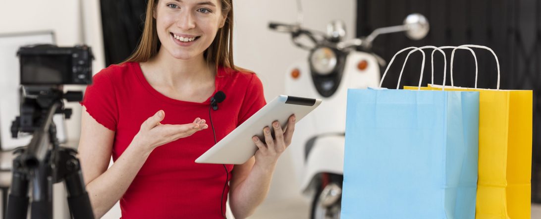 young-woman-recording-video-home